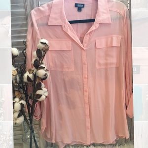 Button-down blouse
